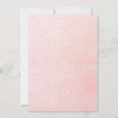 誕生日　ブッシュ ゴールド グリッター バルーン ラグジュアリー 招待状 (裏面)