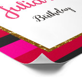 誕生日/ブライダルシャワー ウェルカムサイン ボード ポスター (角)