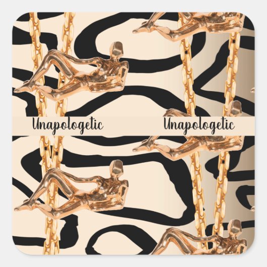 誕生日、ブライド、結婚式の特別なギフト スクエアシール (正面)