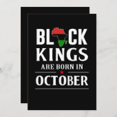 誕生日 | ブラックキング生まれは10月に入る セーブザデート (正面/裏面)