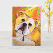 誕生日・ブリー・カード カード (黄色い花)