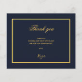 誕生日 ブルー ゴールド フォト サンクス 予算 チラシ (正面)