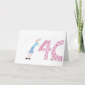 誕生日 – プッシュ40群集へようこそ – カード (正面)