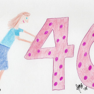 誕生日 – プッシュ40群集へようこそ – カード