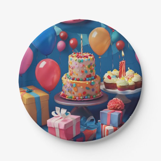 誕生日 ペーパープレート (正面)