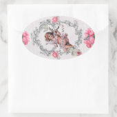 誕生日 – ホワイトリネン – ステッカー (バッグ)