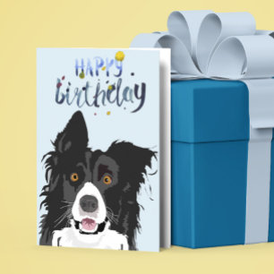 誕生日 ボーダーコリー 犬 動物 カード
