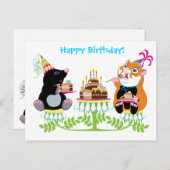 誕生日 ポストカード (正面/裏面)