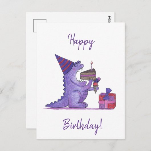 誕生日 ポストカード (正面/裏面)