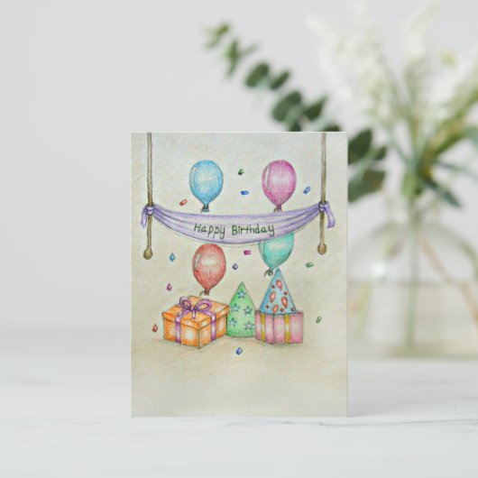 誕生日 ポストカード (スタンド正面)