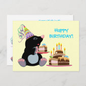 誕生日 ポストカード (正面/裏面)