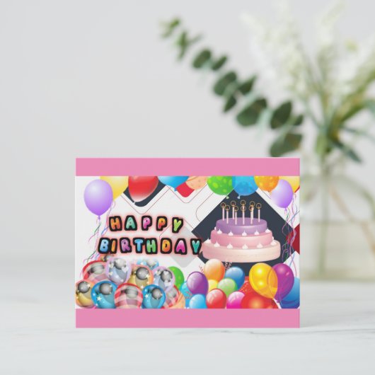 誕生日 ポストカード (スタンド正面)