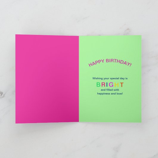 誕生日、マウス&チーズ、万華鏡のように千変万化するパターン収集 カード (内部)