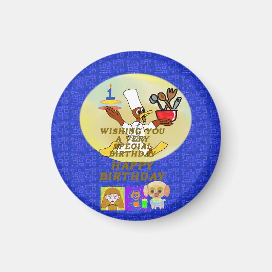 誕生日 マグネット (正面)