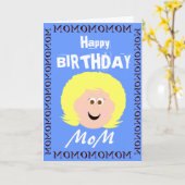 誕生日・マム・フロム・ソン カード (黄色い花)