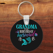 誕生日・マーメイド・マッチングファミリーのおばあちゃん キーホルダー (正面)