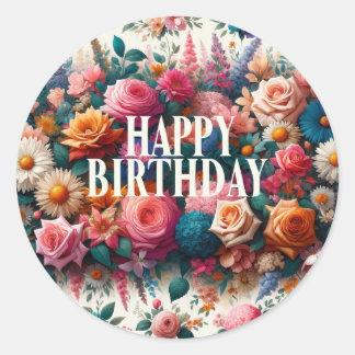 誕生日 ラウンドシール