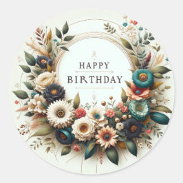 誕生日 ラウンドシール