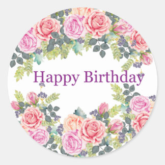 誕生日 ラウンドシール