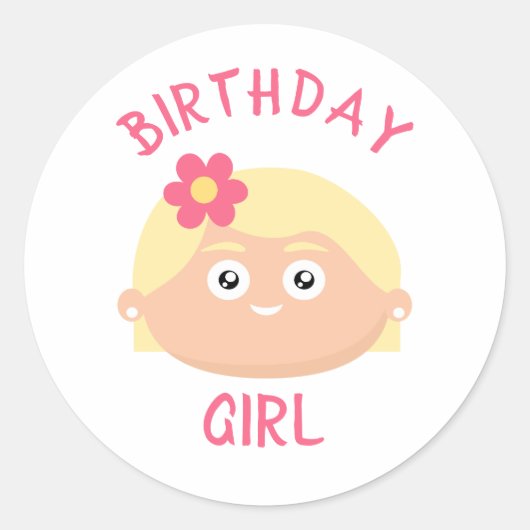 誕生日 ラウンドシール (正面)