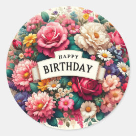 誕生日 ラウンドシール