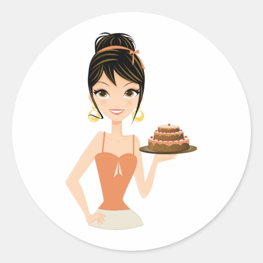 誕生日 ラウンドシール (正面)