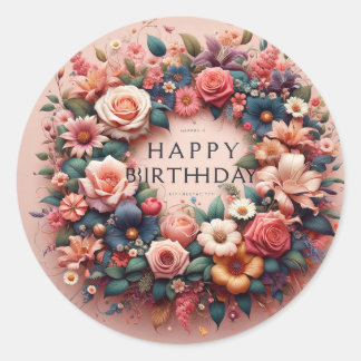 誕生日 ラウンドシール