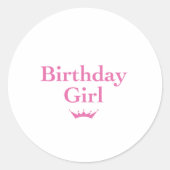 誕生日 ラウンドシール (正面)