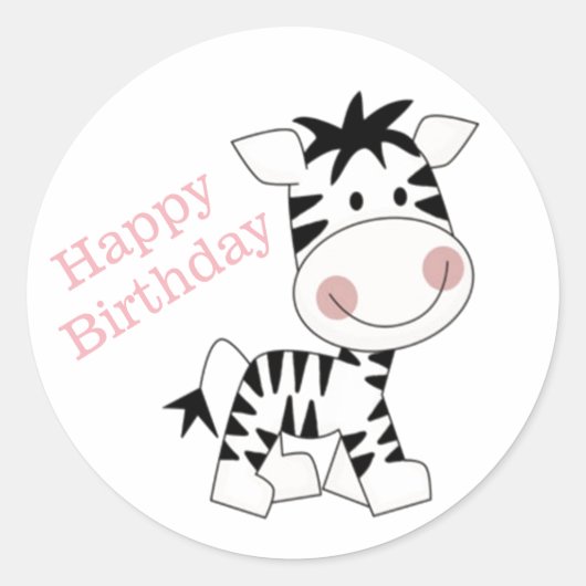 誕生日 ラウンドシール (正面)