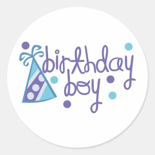 誕生日 ラウンドシール (正面)