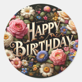 誕生日 ラウンドシール