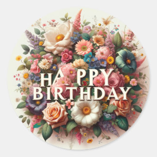 誕生日 ラウンドシール