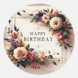 誕生日 ラウンドシール