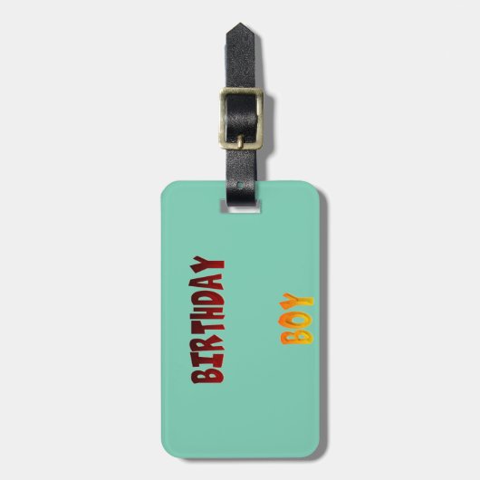 誕生日 ラゲッジタグ (正面縦)
