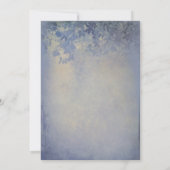 誕生日 ラスティック ガーデン ライト ダスティーブルー 招待状 (裏面)