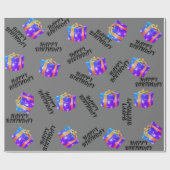 誕生日 ラッピングペーパー (フラット)