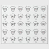 誕生日 ラッピングペーパー (フラット)