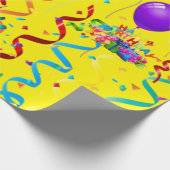 誕生日 ラッピングペーパー 風船 (角)