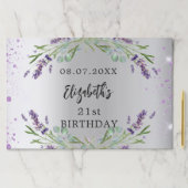 誕生日 ラベンダー シルバー パーティー 紙 プレートマット ペーパーパッド (インサイチュ)