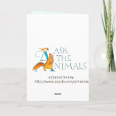 誕生日/リスとウォレン カード (裏面)