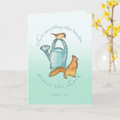 誕生日/リスとウォレン カード (黄色い花)