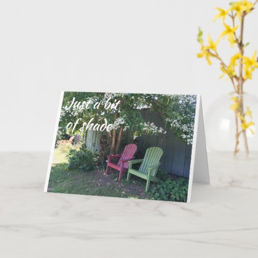 「誕生日」リラックスを楽しむ時間 カード (黄色い花)