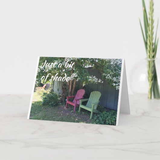 「誕生日」リラックスを楽しむ時間 カード (正面)