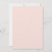 誕生日 ローズゴールド フラワー ユーカリ ラグジュアリー 招待状 (裏面)