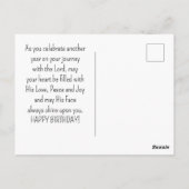 誕生日 主があなたを祝福してください ヌンベルズ 6 24-26 聖書 ポストカード (裏面)