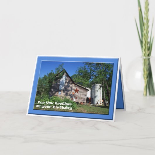 誕生日-兄弟の古いヴァージニアの納屋 カード (正面)