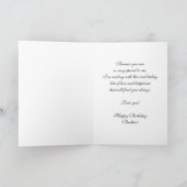 誕生日 – 兄弟 – エレガントバラ カード (内部)