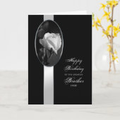 誕生日 – 兄弟 – エレガントバラ カード (黄色い花)