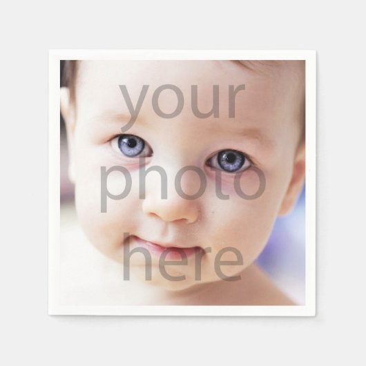 誕生日（写真） スタンダードカクテルナプキン (正面)