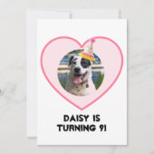 誕生日（写真） 招待状 (正面)